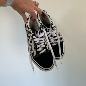 Vans Classic Black and White Checkered Shoes